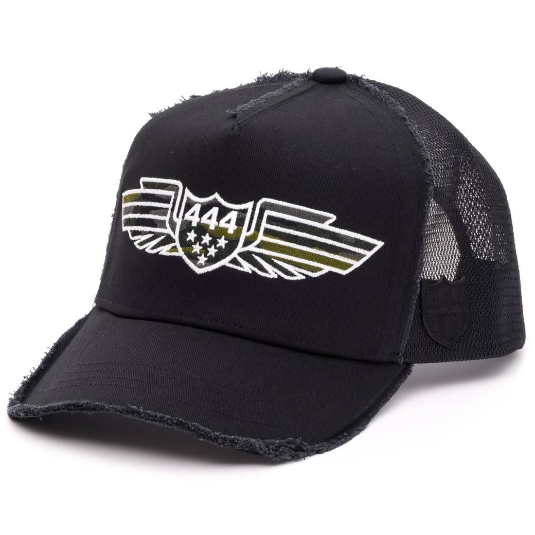YKD-444WING BLK BLK WHT