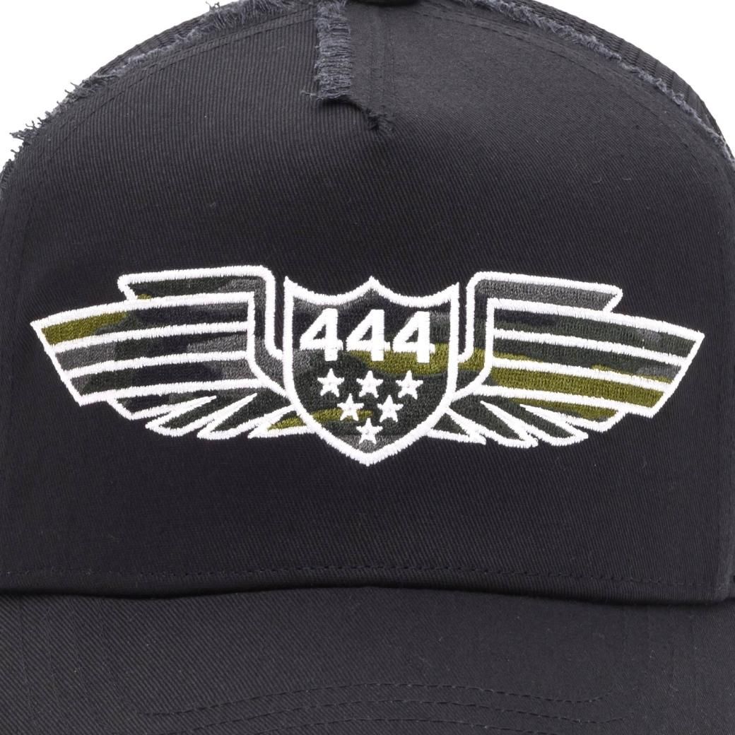 YKD-444WING BLK BLK WHT
