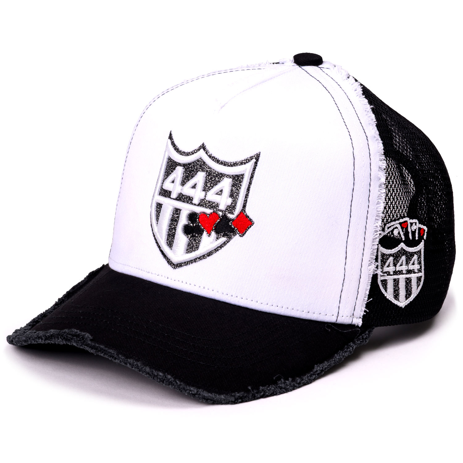 YK3D-444CARDS  BLK WHT BLK GRY