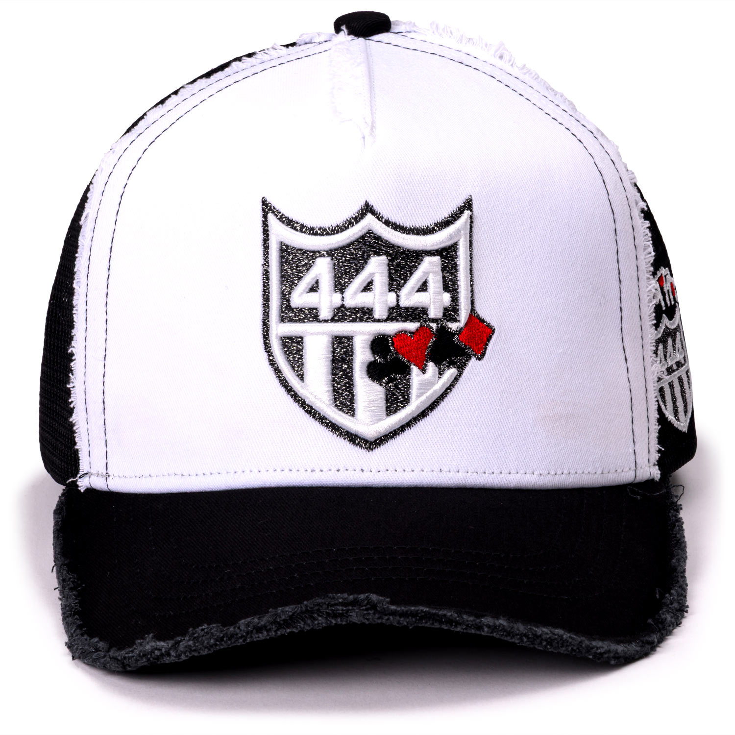 YK3D-444CARDS  BLK WHT BLK GRY